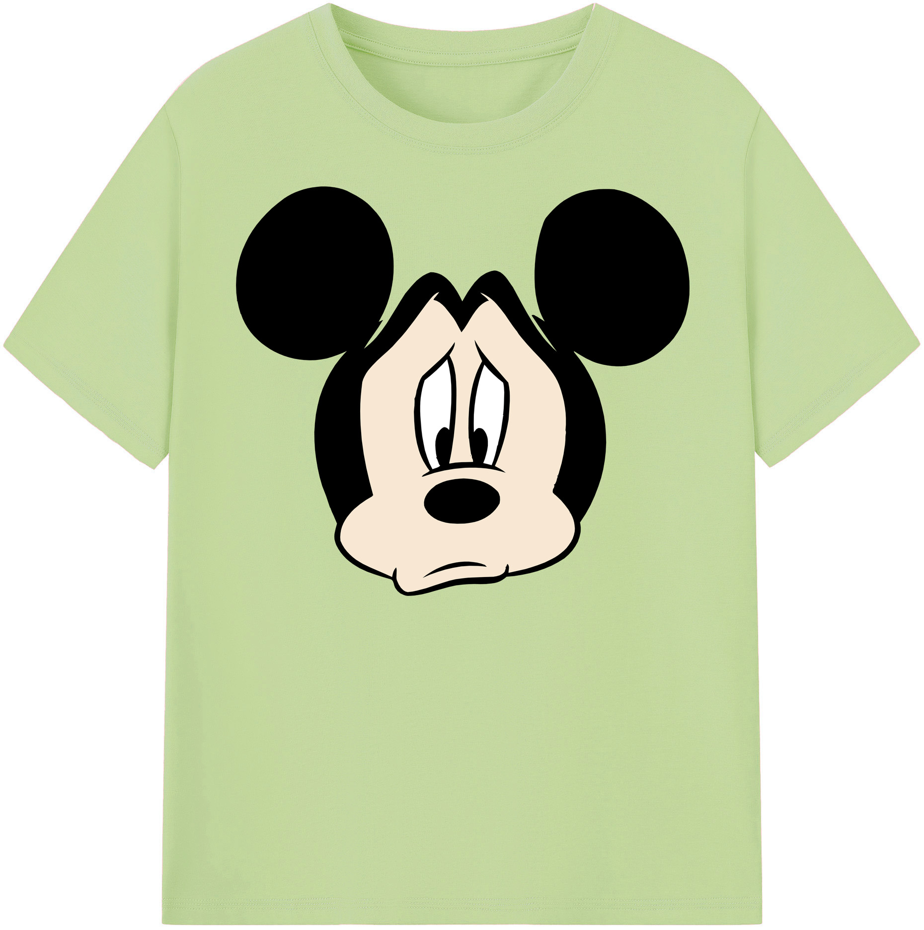 （画像用） ミッキーマウス Mickey Mouse 綿100％半袖Tシャツ（フロントプリント）